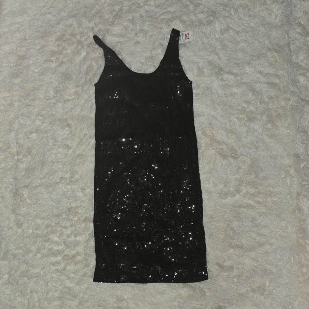 Ecko Unlimited Black Sequin Mini Dress